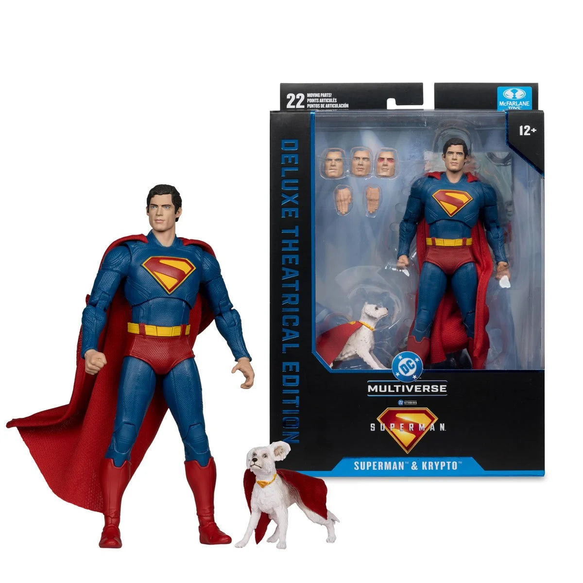 Superman y Krypto Theatrical Deluxe DC Multiverse