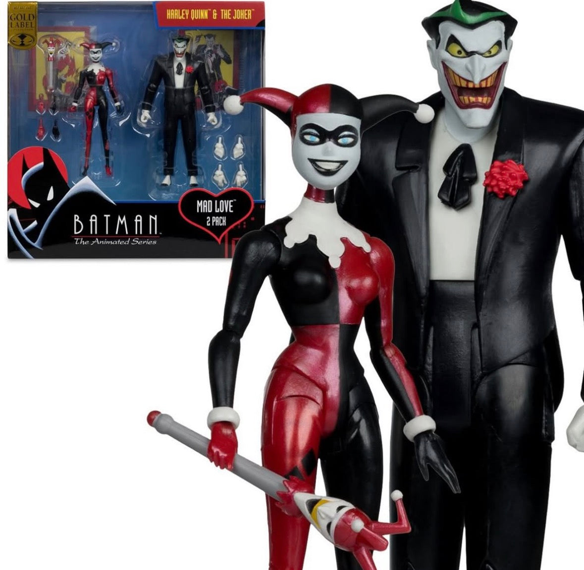 Joker & Harley Quinn 2-Pack (Mad Love) Gold Label
